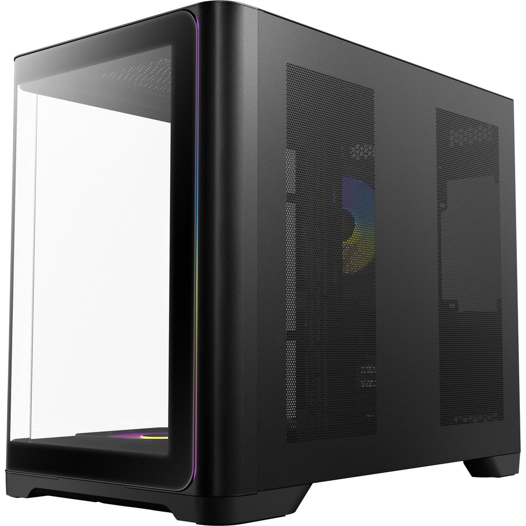 Antec c5 curve argb midi tower behuizing (zwart | 2x usb-a | 1x usb-c | tempered glass)
