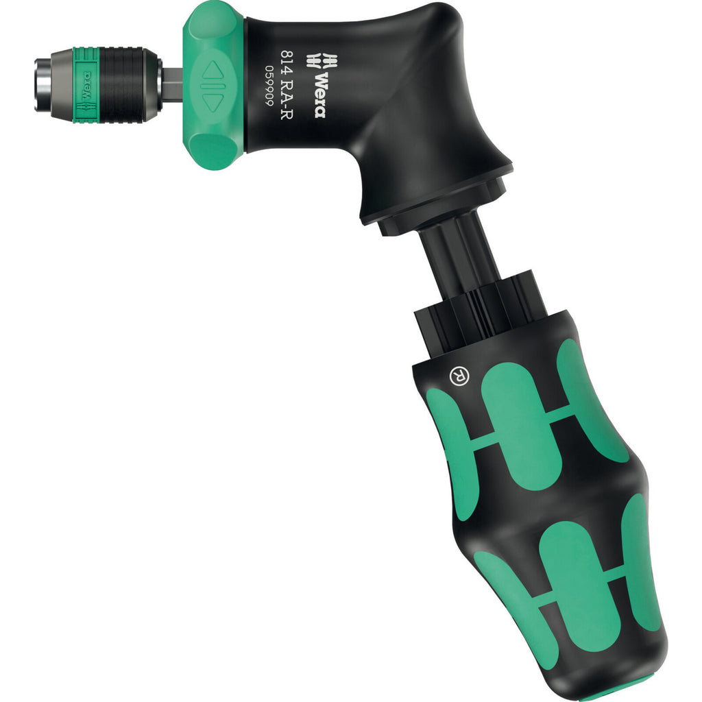 Wera kraftform kompakt pistol ra -r 2, 13‑delig bitset (zwart groen)