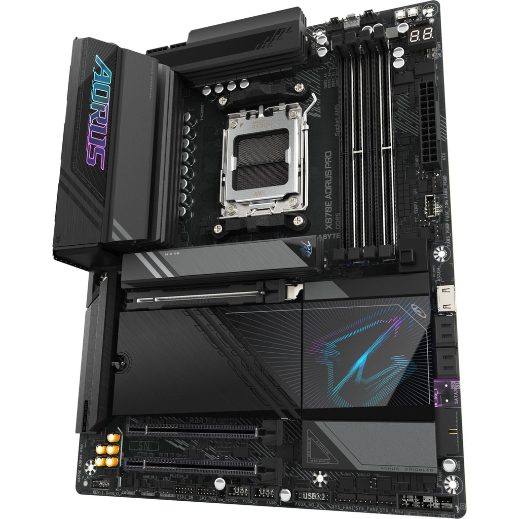 Gigabyte x870e aorus pro socket am5 moederbord (zwart, raid, 2.5gb-lan, wi-fi 7, bt, sound, atx)