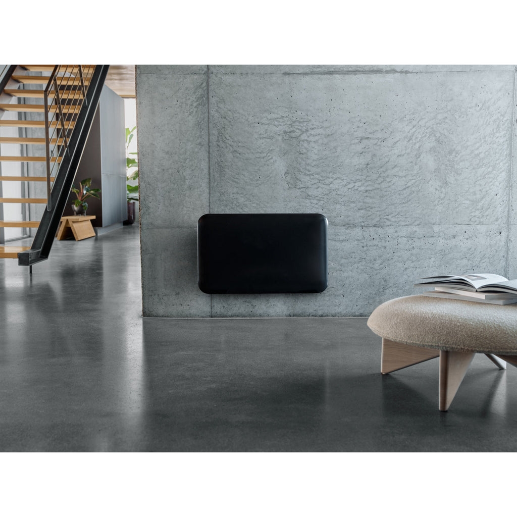 Mill steel wifi paneelverwarming pa700wifi4 black, 700 watt convector (zwart, wifi 2,4 ghz (wifi 6), bluetooth 5.2, zigbee 3.0 + app)
