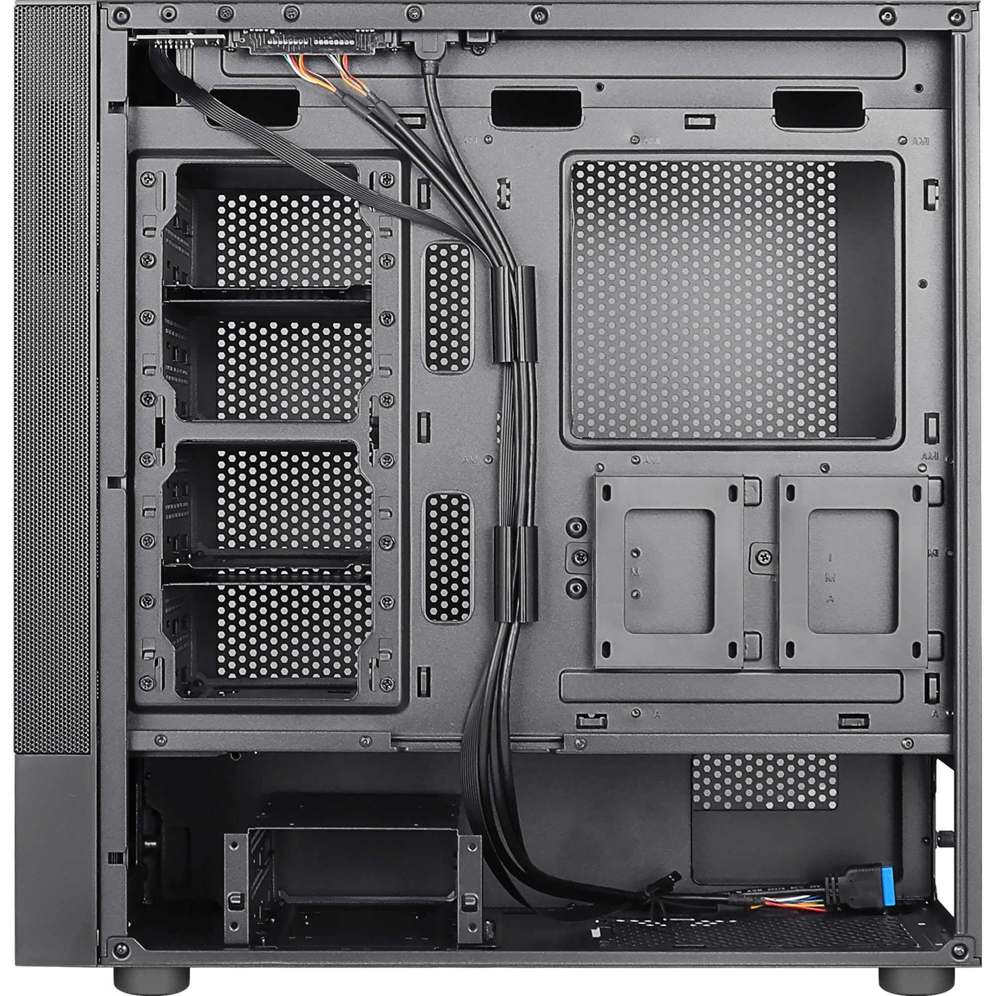 Aerocool cipher s-bk-v1 midi tower behuizing (zwart | 3x usb-a)