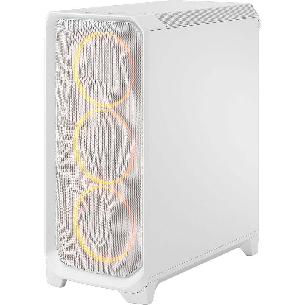 Fractal design meshify 3 rgb midi tower behuizing (wit | 2x usb-a | 1x usb-c | rgb | tempered glass)