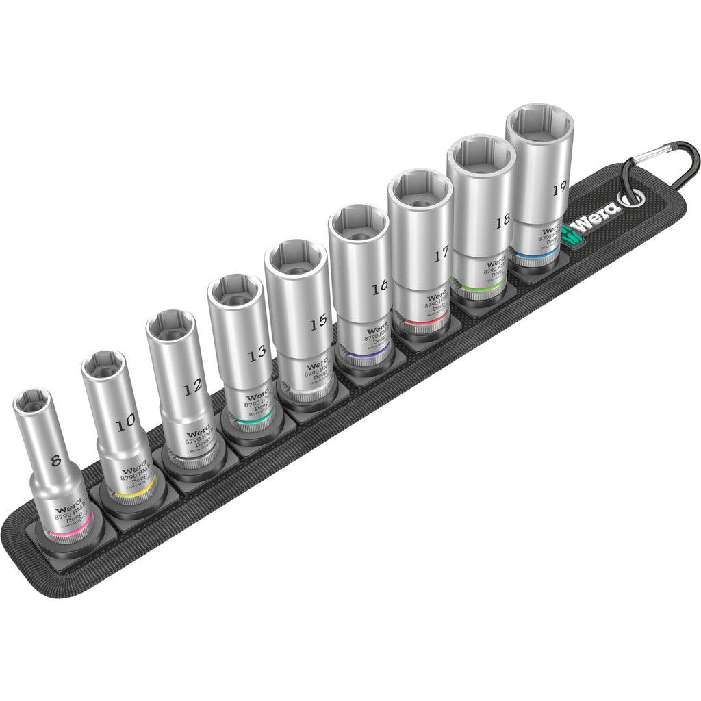 Wera 5004545001 belt b deep 1 9-delige doppenset incl. houder - 3 8