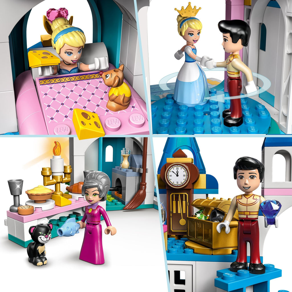 Lego disney princess - het kasteel van assepoester en de knappe prins constructiespeelgoed (43206)