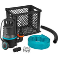 Gardena vuilwaterpomp 9000 set dompel- en drukpompen (zwart turquoise, 9041-20)