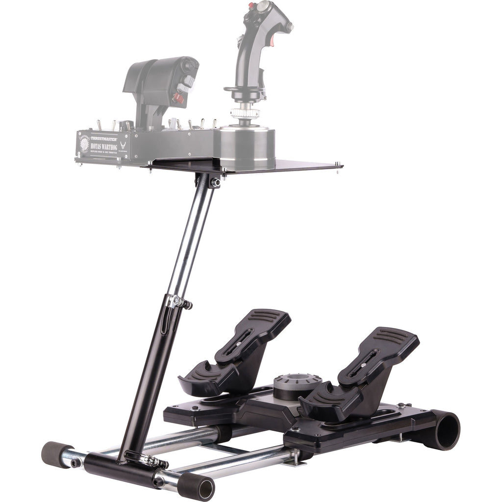 Wheel stand pro deluxe v2 thrustmaster hotas warth houder (zwart, voor thrustmaster hotas warthog, saitek x-55, x52, pro en x65)