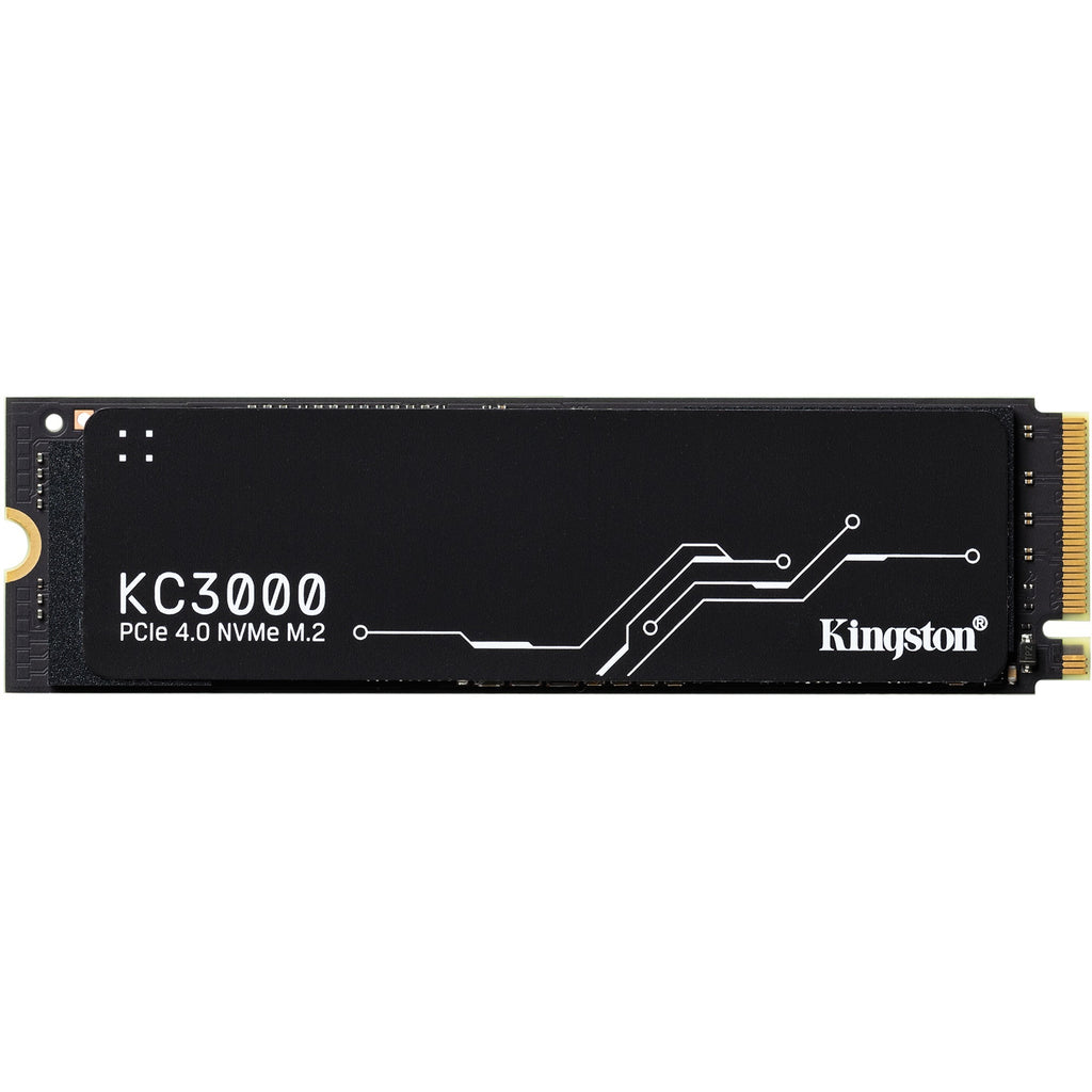 Kingston kc3000 4 tb ssd (zwart, skc3000s 4096g, pcie 4.0 nvme, m.2 2280)