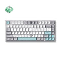 Mchose z75s gray blue cabbage tofu metal top cover wireless mechanical rgb toetsenbord (grijs, us lay-out (qwerty), ktt cabbage tofu v2, 75%, rgb, hot swap, double-shot pbt, draadloos | bluetooth | usb-c)