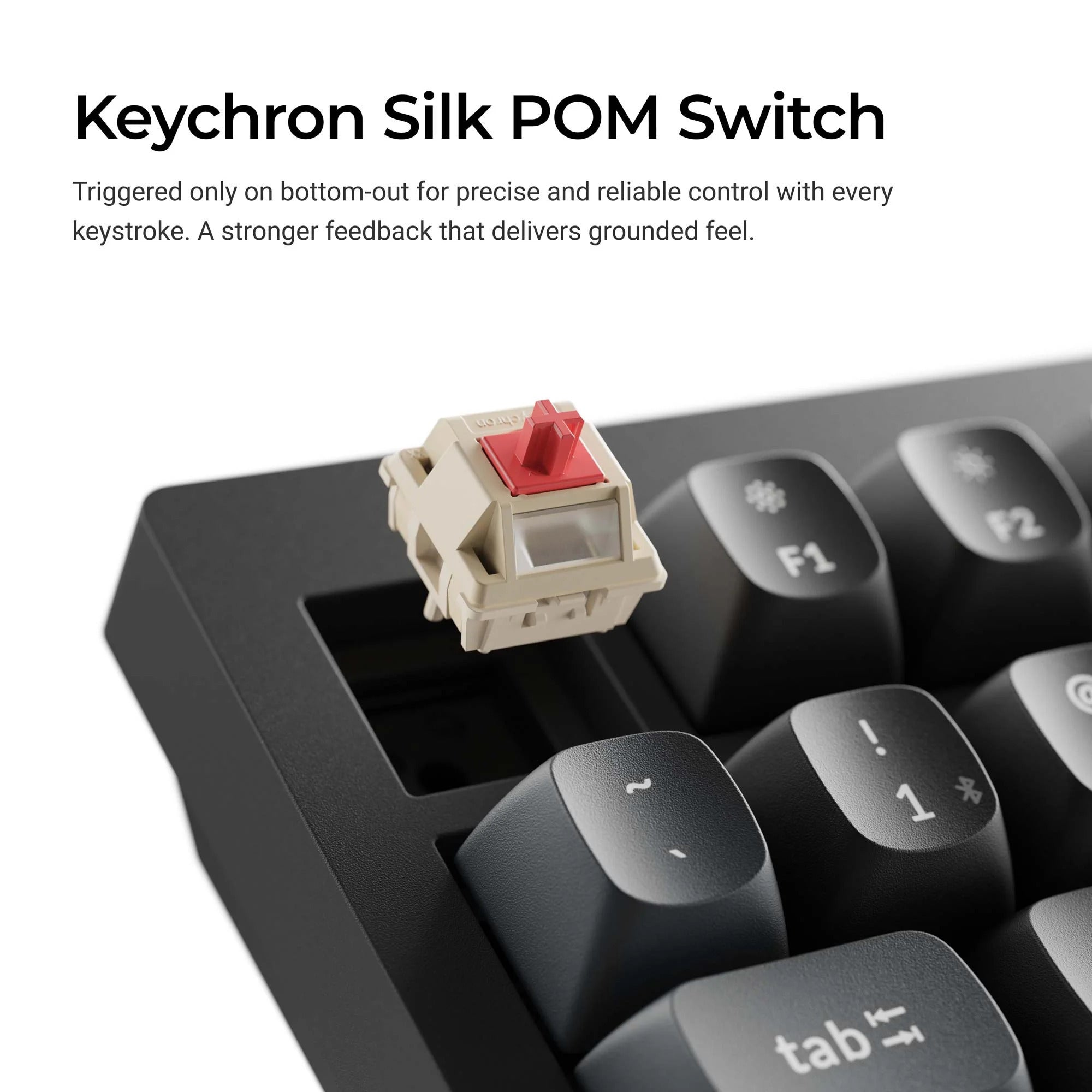 Keychron v1 ultra 8k wireless custom mechanical keyboard (zwart, us lay-out (qwerty), silk pom banana, 75%, rgb, hot swap, 2.4 ghz | bluetooth 5.3 | usb-c)