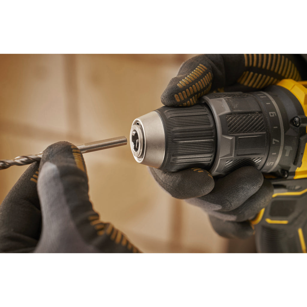 Stanley fatmax v20 18v schroefklopboormachine klopboorschroevendraaier (zwart geel, 2 accu's en oplader inbegrepen, met koffer)