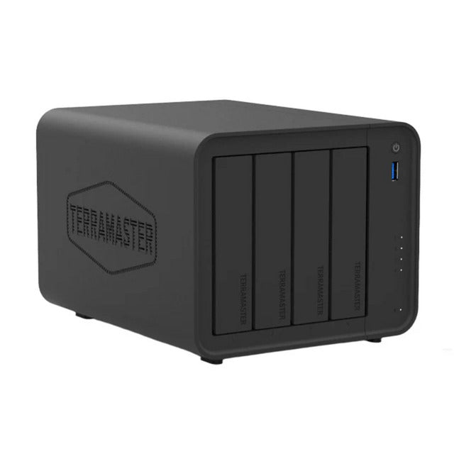 Terramaster f4-425 nas (zwart, 1x 2.5gbe, hdmi, usb)