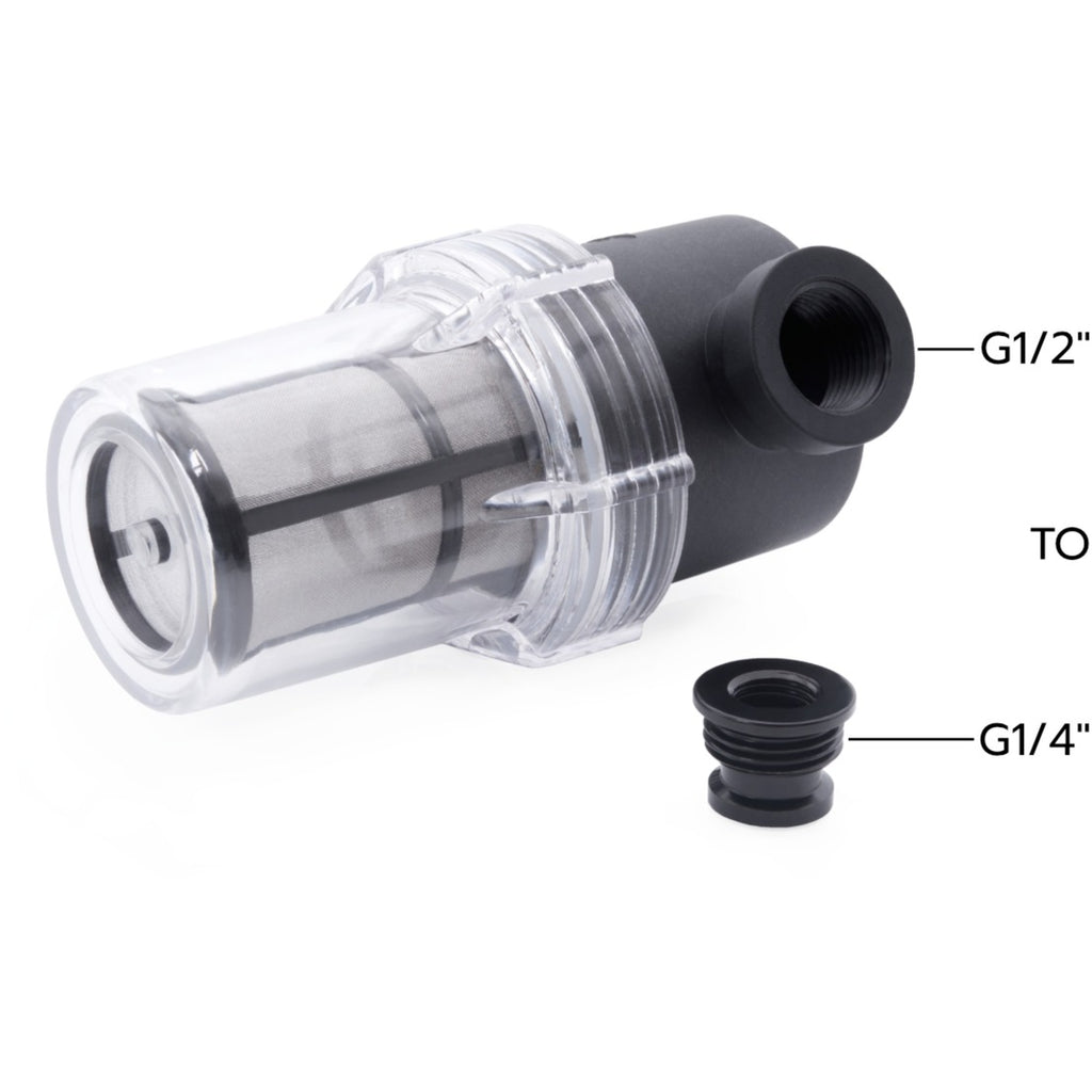 Alphacool es big inline filter 2xg1 (zwart transparant)