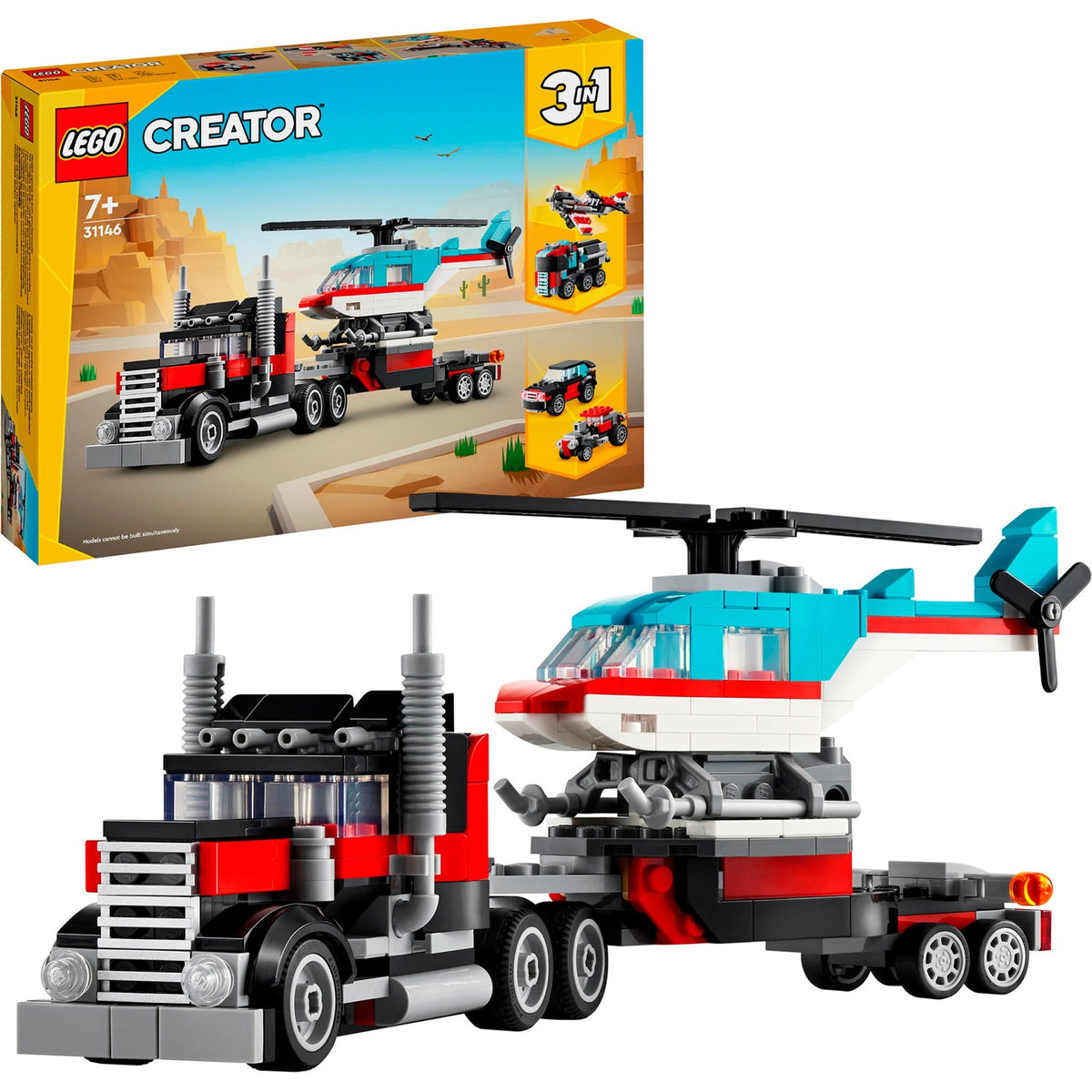 LEGO Creator 31146 LKW mit Hubschrauber
