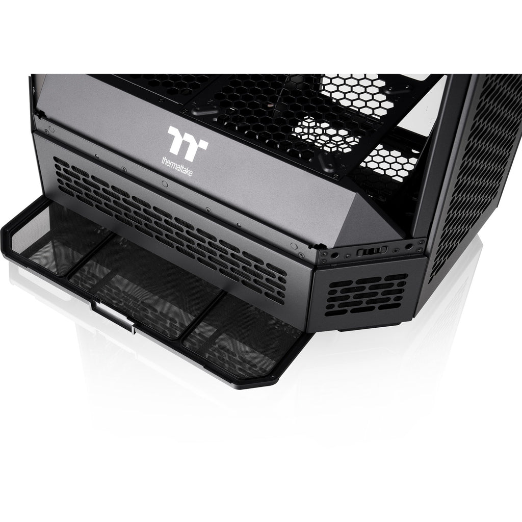 Thermaltake the tower 600 midi tower behuizing (zwart | 4x usb-a | 1x usb-c | tempered glass)