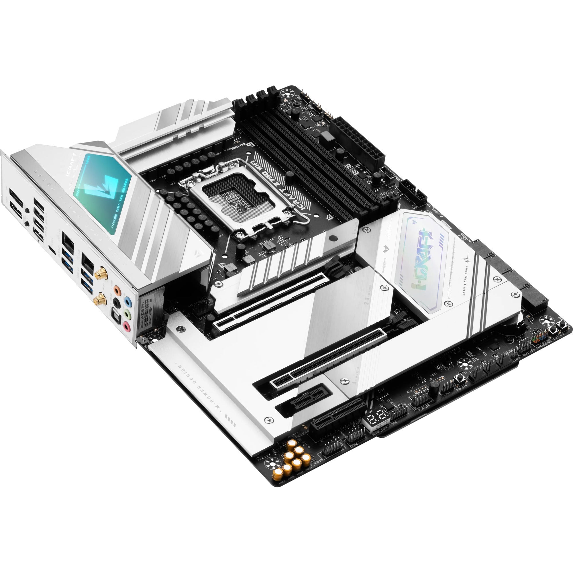 Maxsun ms-icraft z790 wifi v2 socket 1700 moederbord (zwart, raid, 2x 2.5 gb-lan, wlan, bt, sound, atx)