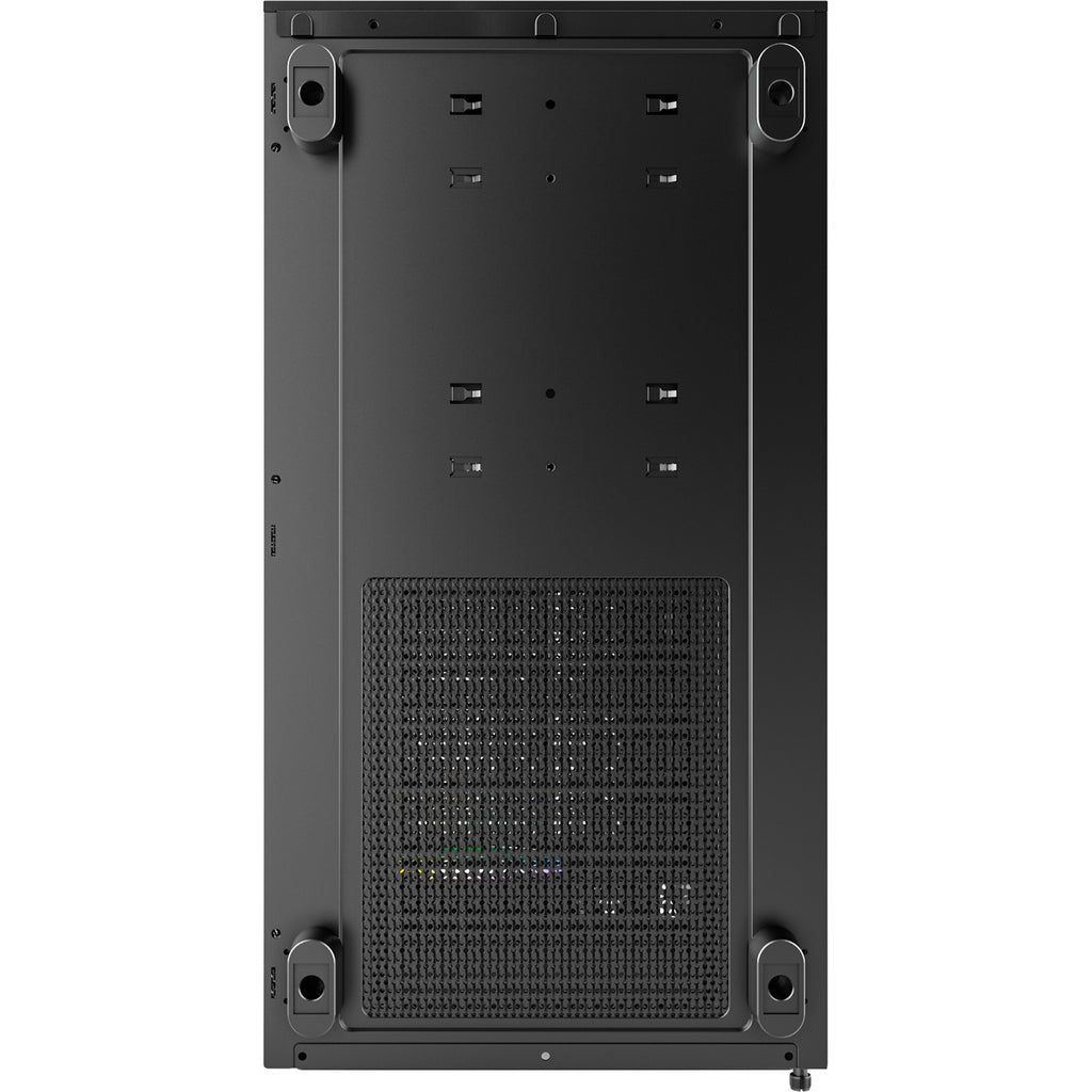 Montech xr midi tower behuizing (zwart | 2x usb-a | 1x usb-c | rgb | tempered glass)