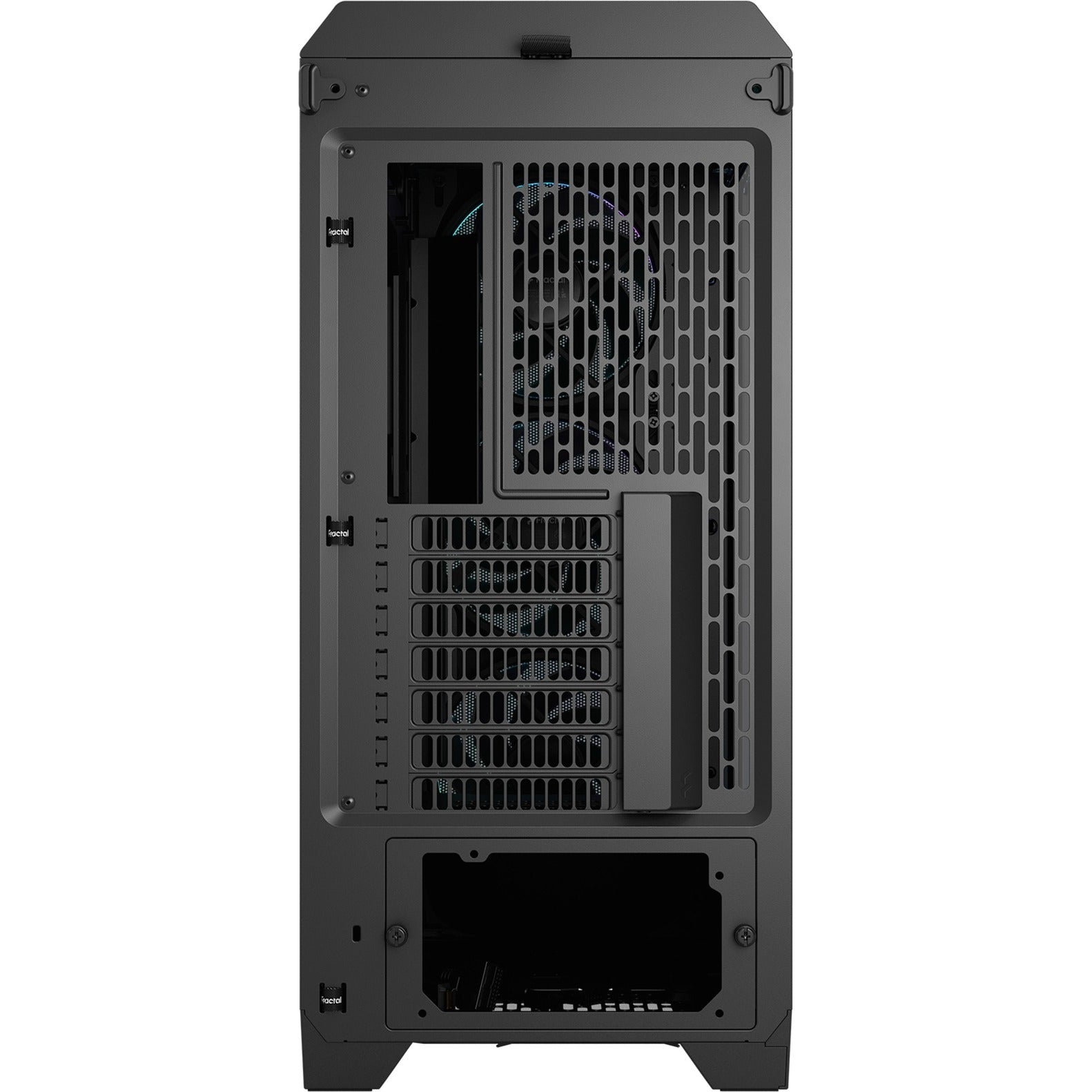 Fractal design meshify 3 ambience pro rgb midi tower behuizing (zwart | 2x usb-a | 1x usb-c | rgb | tempered glass)