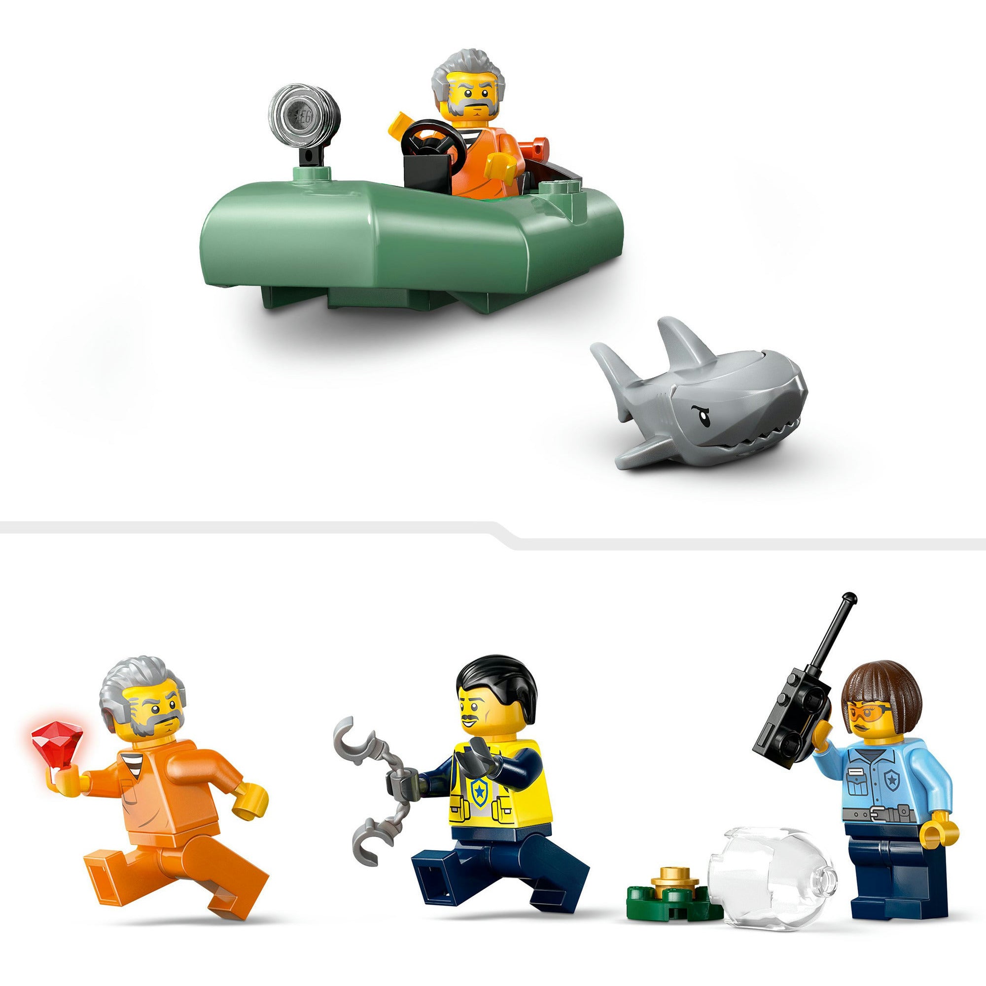 Lego City 60456 Verteidigungstruppe mit Polizeiboot