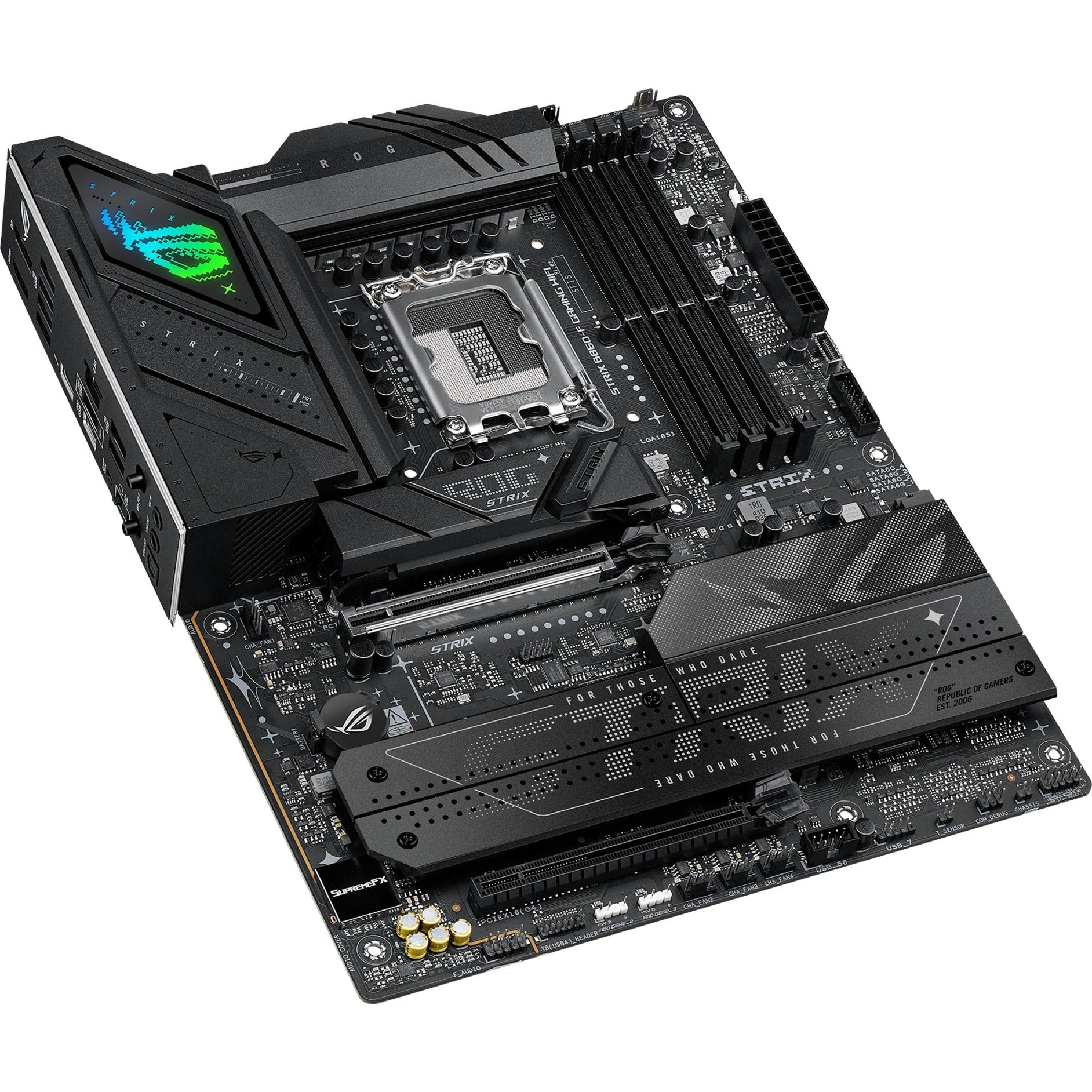 Asus rog strix b860-f gaming wifi socket 1851 moederbord (raid, 2.5 gb-lan, wi-fi 7, bt, sound, atx)