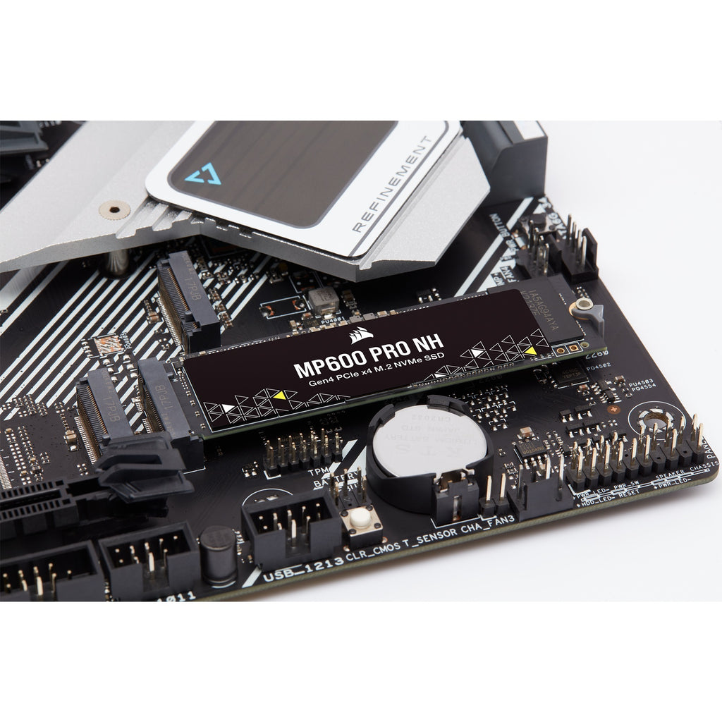 Corsair mp600pro nh pcie 4.0 nvme m.2, 1 tb ssd (cssd-f1000gbmp600pnh, pcie gen 4.0 x4, nvme 1.4, m.2 2280)