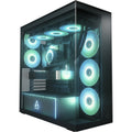 Arctic xtender midi tower behuizing (zwart | 2x usb-a | 1x usb-c | rgb | tempered glass)