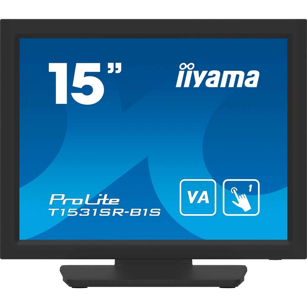 Iiyama prolite t1531sr-b1s 15 touchscreen monitor (zwart (mat), 1x displayport, 1x hdmi, 1x vga)