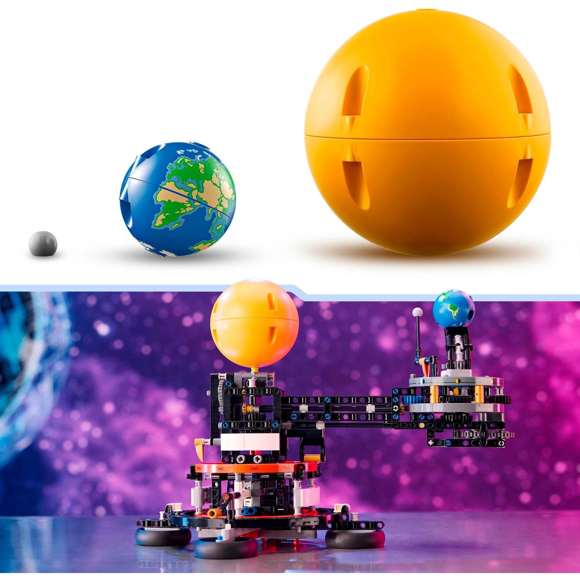 Lego technic - de aarde en de maan in beweging constructiespeelgoed