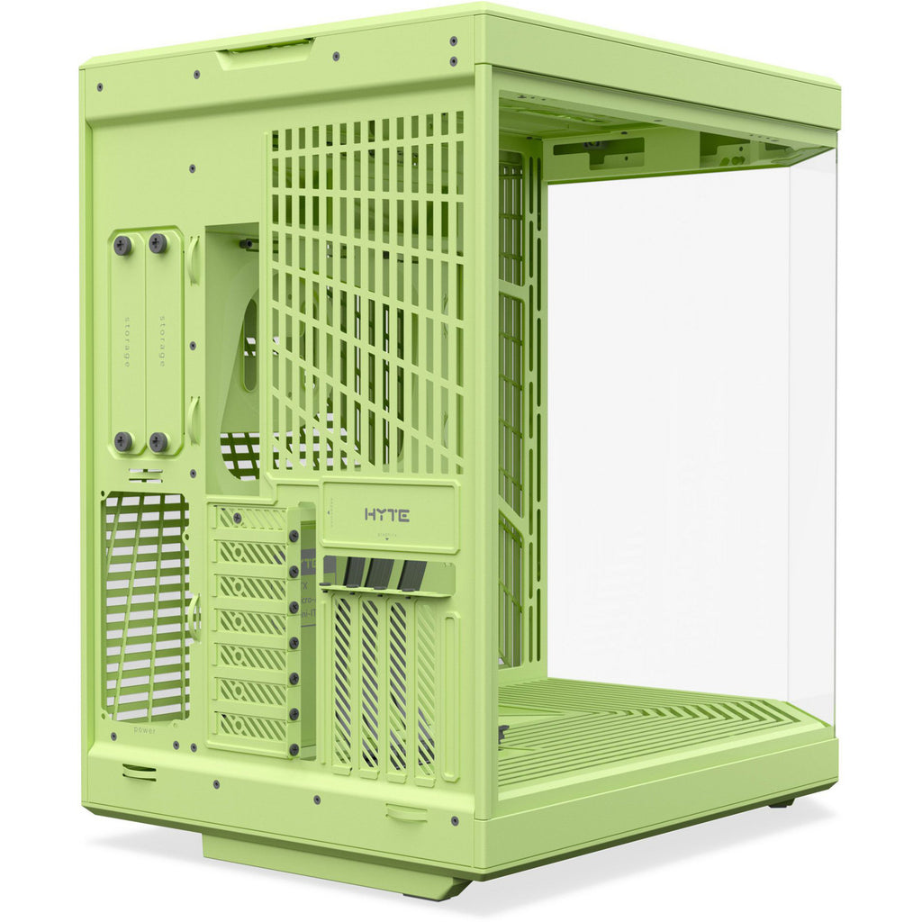 Hyte y70 midi tower behuizing (lichtgroen | 2x usb-a | 1x usb-c | tempered glass)
