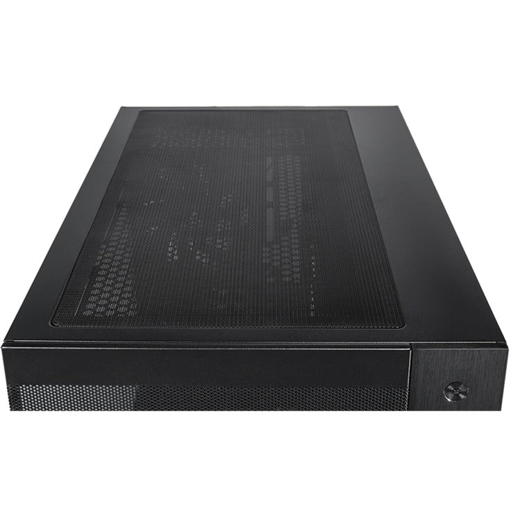 Chieftec visio air midi tower behuizing (zwart | 2x usb-a | 1x usb-c | tempered glass)