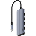 Cudy 6-in-1 hdmi 4k usb-c hub usb-hub (zilver)