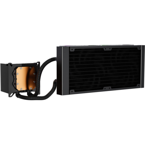 Xyz pc gear hydroview aio 240 waterkoeling (zwart, argb, pwm)