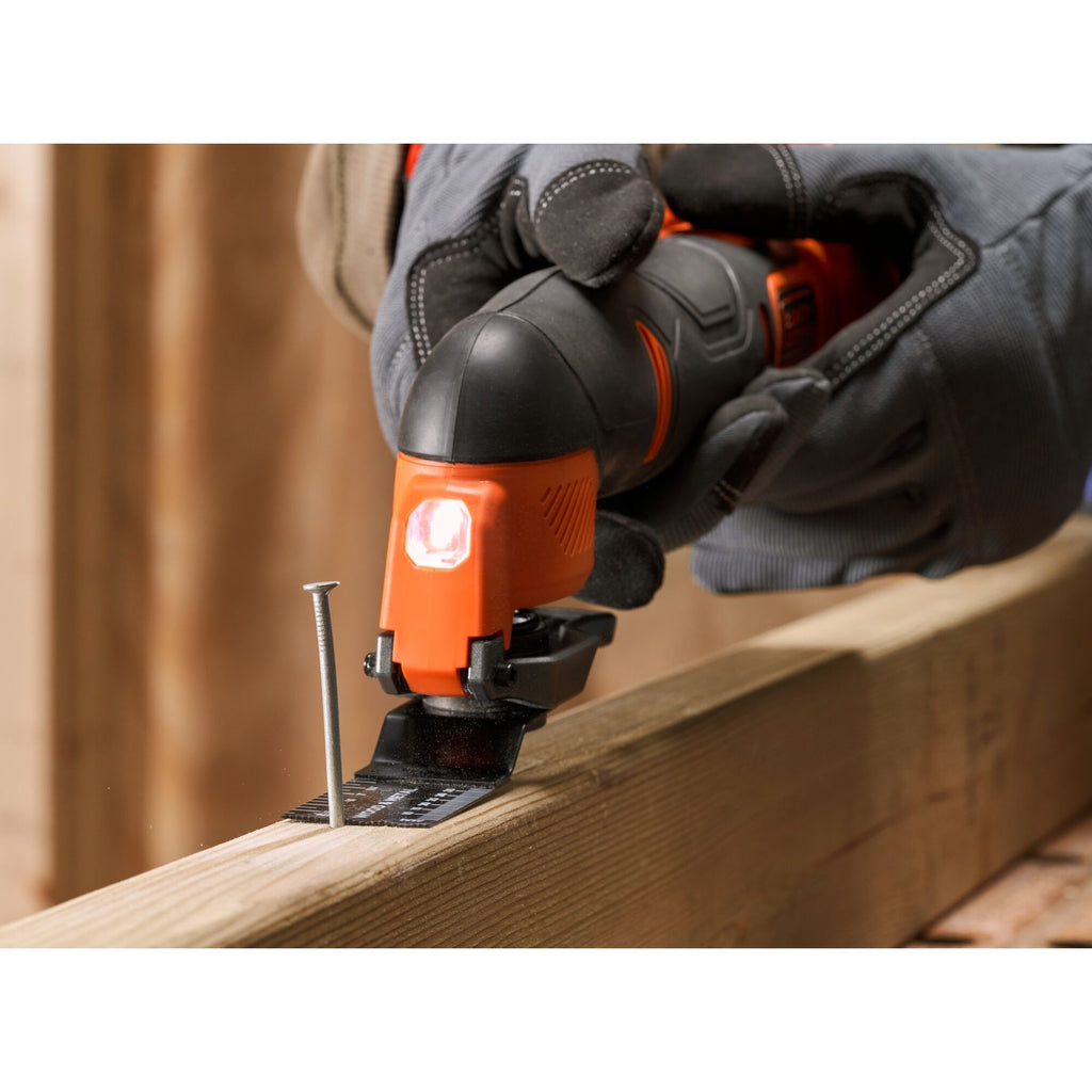 Black+decker bdcos18n-xj 18v oscillerende multitool multifunctioneel gereedschap (oranje zwart, accu en oplader niet inbegrepen)