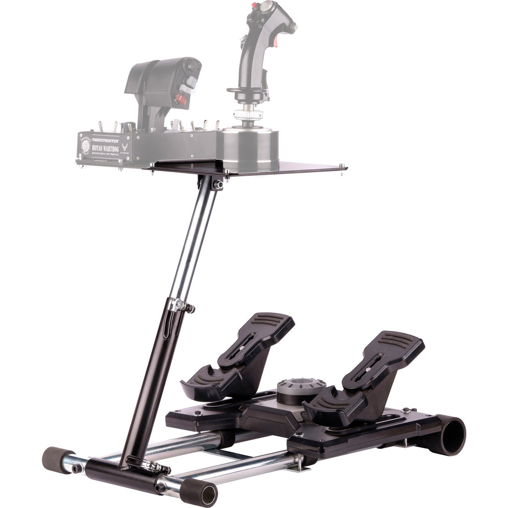 Wheel stand pro deluxe v2 thrustmaster hotas warth houder (zwart, voor thrustmaster hotas warthog, saitek x-55, x52, pro en x65)