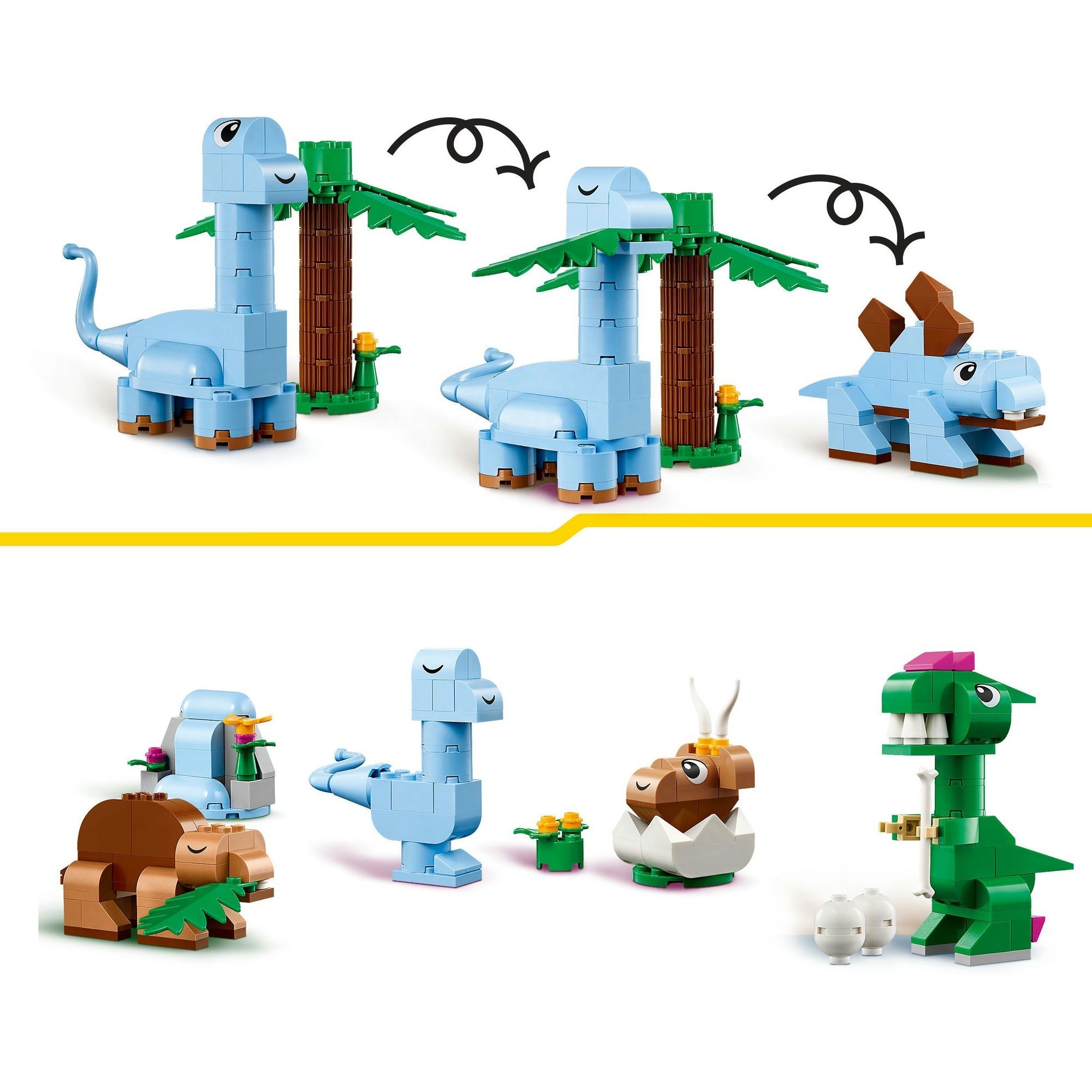 Lego classic - creatieve dinosaurussen constructiespeelgoed (11041)