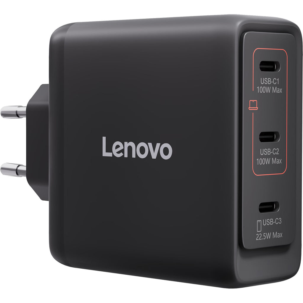 Lenovo 100w gan multi-port usb-c oplader (zwart, 3x usb-c)