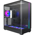 Montech king 45 pro midi tower behuizing (zwart | 2x usb-a | 1x usb-c | rgb | window)