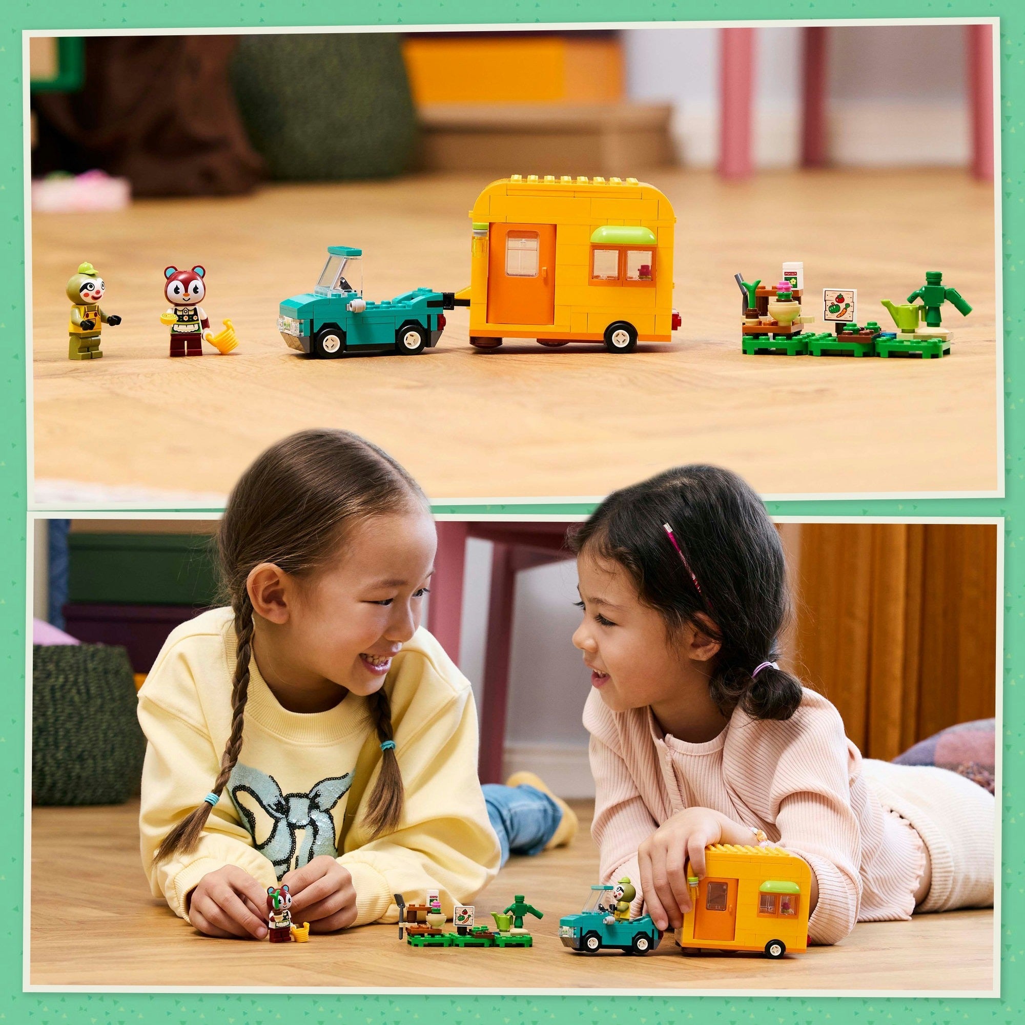 Lego animal crossing 77054 leifs caravan en winkel