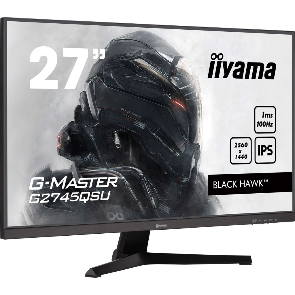Iiyama g-master black hawk g2745qsu-b2 27 gaming monitor (zwart, hdmi, displayport, 2x usb-a, usb-b)