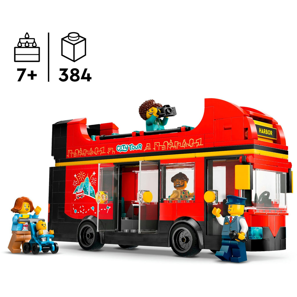 LEGO City 60407 Roter Doppeldeckerbus für Touristen