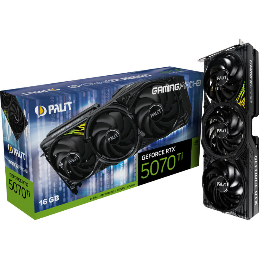 Palit geforce rtx 5070 ti gamingpro-s grafische kaart (dlss 4, 3x displayport, 1x hdmi 2.1)
