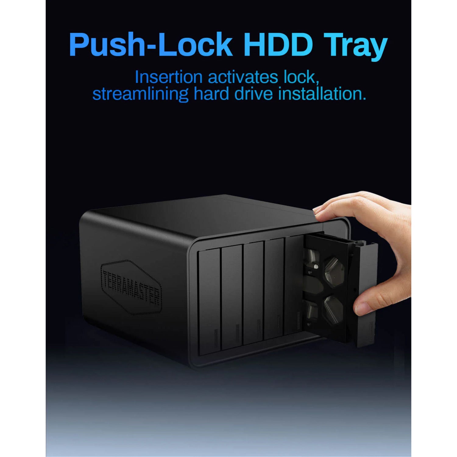 Terramaster f6-424 nas (zwart, 2x 2.5gbe, hdmi, usb)