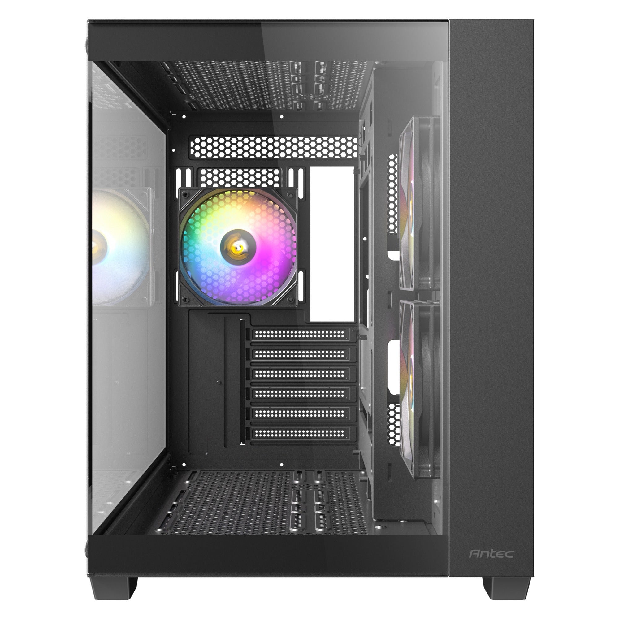 Antec cx800 argb midi tower behuizing (zwart | 2x usb-a | tempered glass)