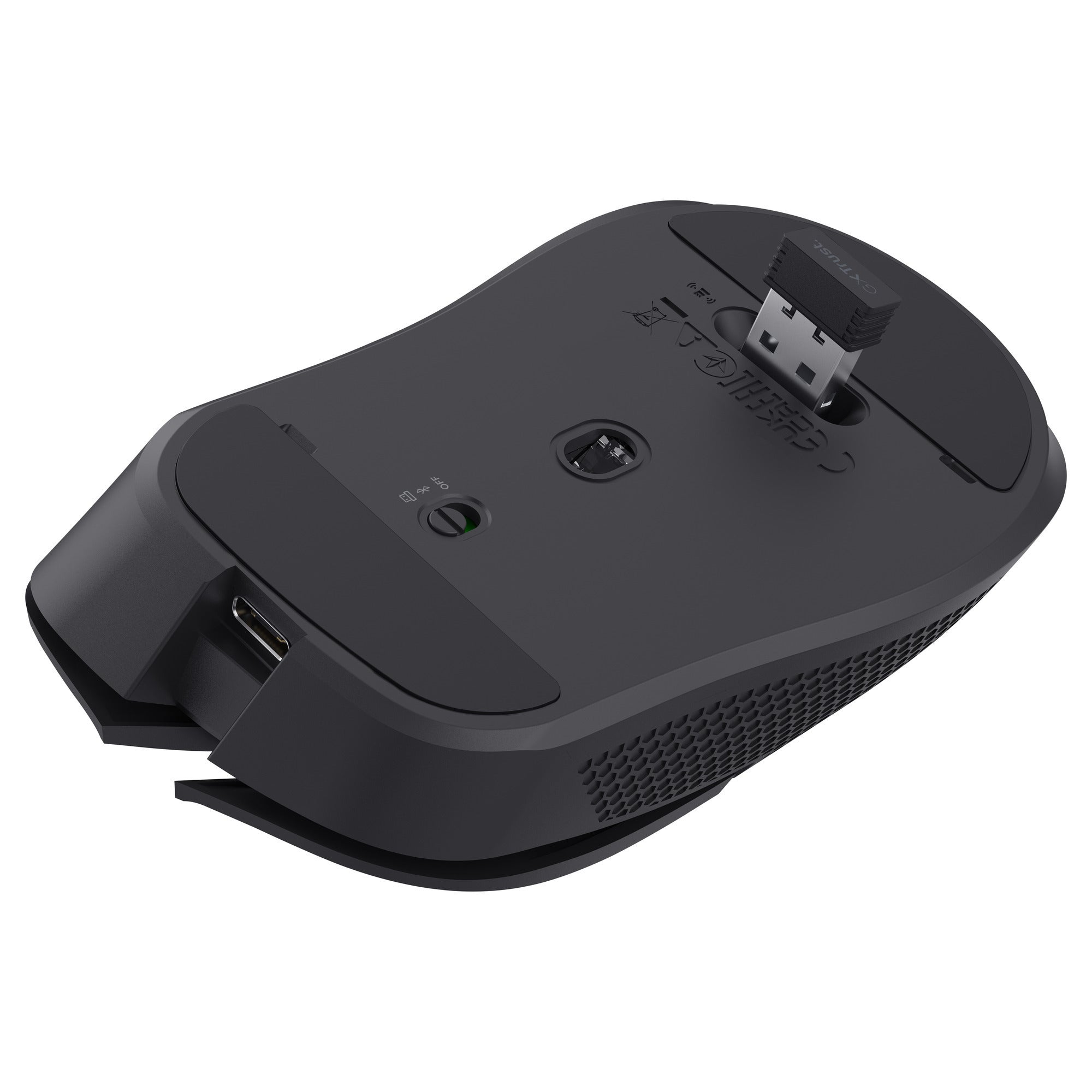 Trust gxt 931 ybar draadloze gamingmuis (zwart, 200 - 7.200 dpi, 2.4ghz bluetooth usb)