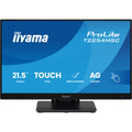 Iiyama prolite t2254msc-b2ag 21.5 touchscreen monitor (zwart, 1x displayport, 1x hdmi, 2x usb-a)