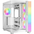 Be quiet! light base 600 lx midi tower behuizing (wit | 2x usb-a | 1x usb-c | rgb | tempered glass)