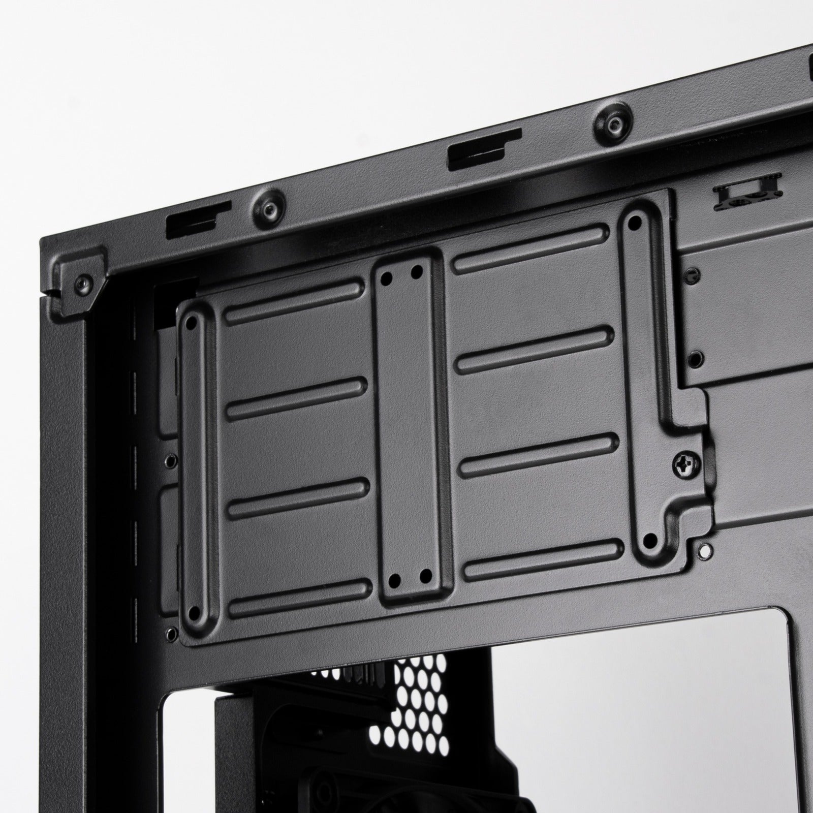 Silverstone cs382 mini tower behuizing (zwart | 2x usb-a | 1x usb-c)
