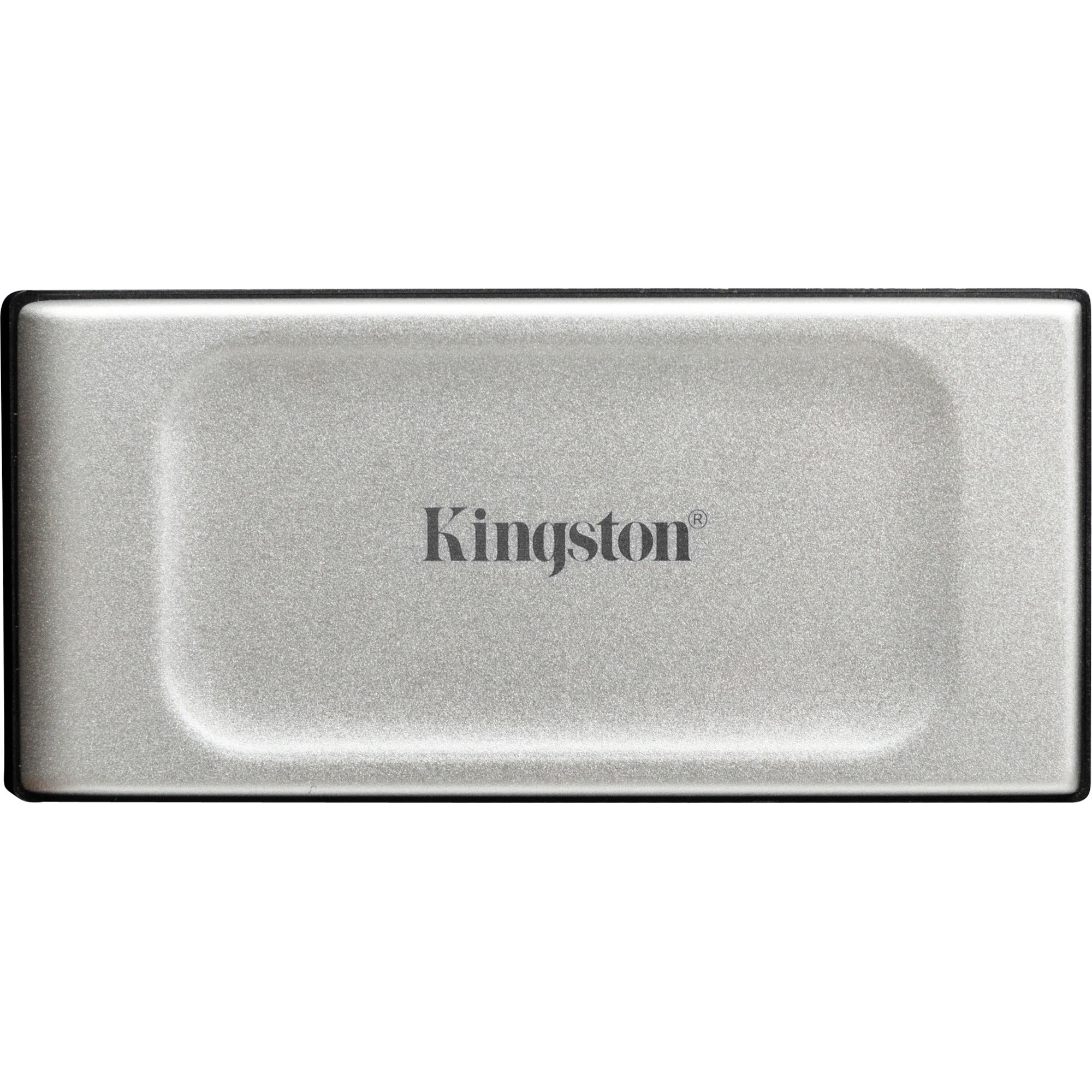 Kingston xs2000 portable 4 tb externe ssd (zilver zwart, sxs2000 2000g, usb-c 3.2 (20 gbit s))