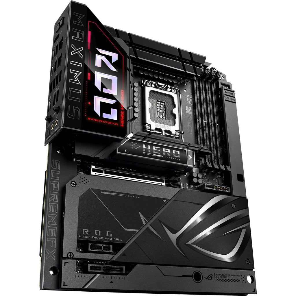 Asus rog maximus z890 hero btf socket 1851 moederbord (zwart, raid, 5 gb-lan, wi-fi 7, bt, sound, atx)