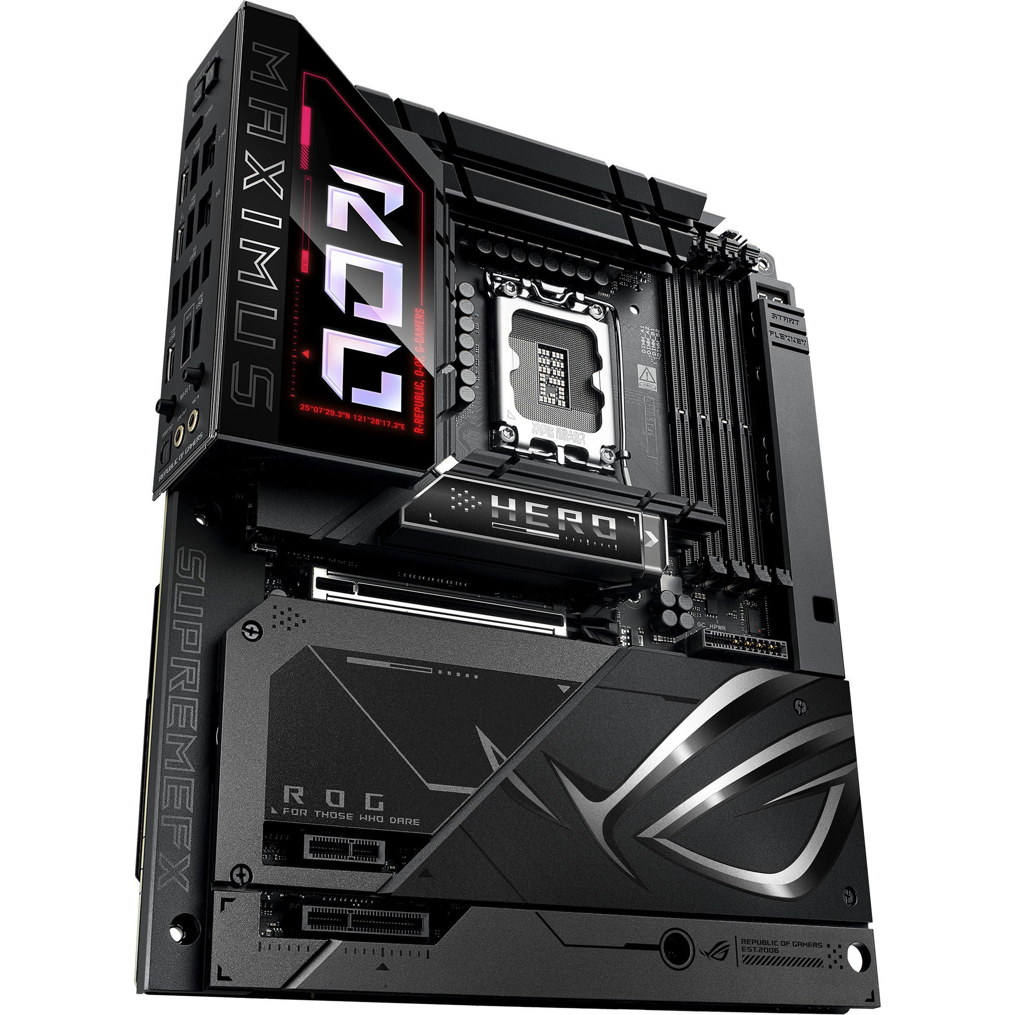 Asus rog maximus z890 hero btf socket 1851 moederbord (zwart, raid, 5 gb-lan, wi-fi 7, bt, sound, atx)
