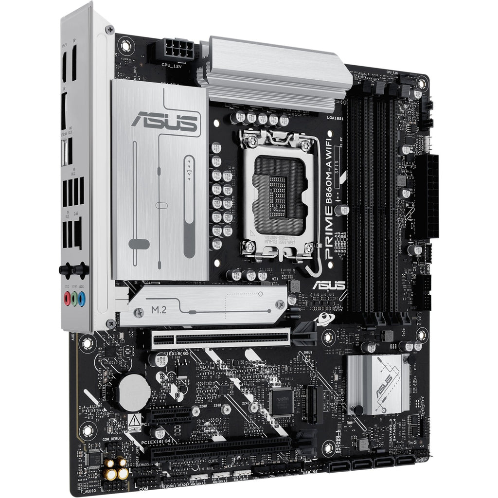 Asus prime b860m-a wifi socket 1851 moederbord (raid, 2.5 gb-lan, wi-fi 6e, bt, sound, µatx)